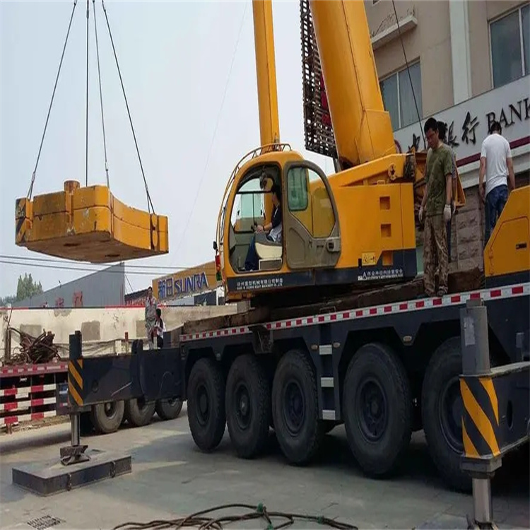 合肥蜀山当地吊车出租|机器吊装|75吨|工厂搬迁服务